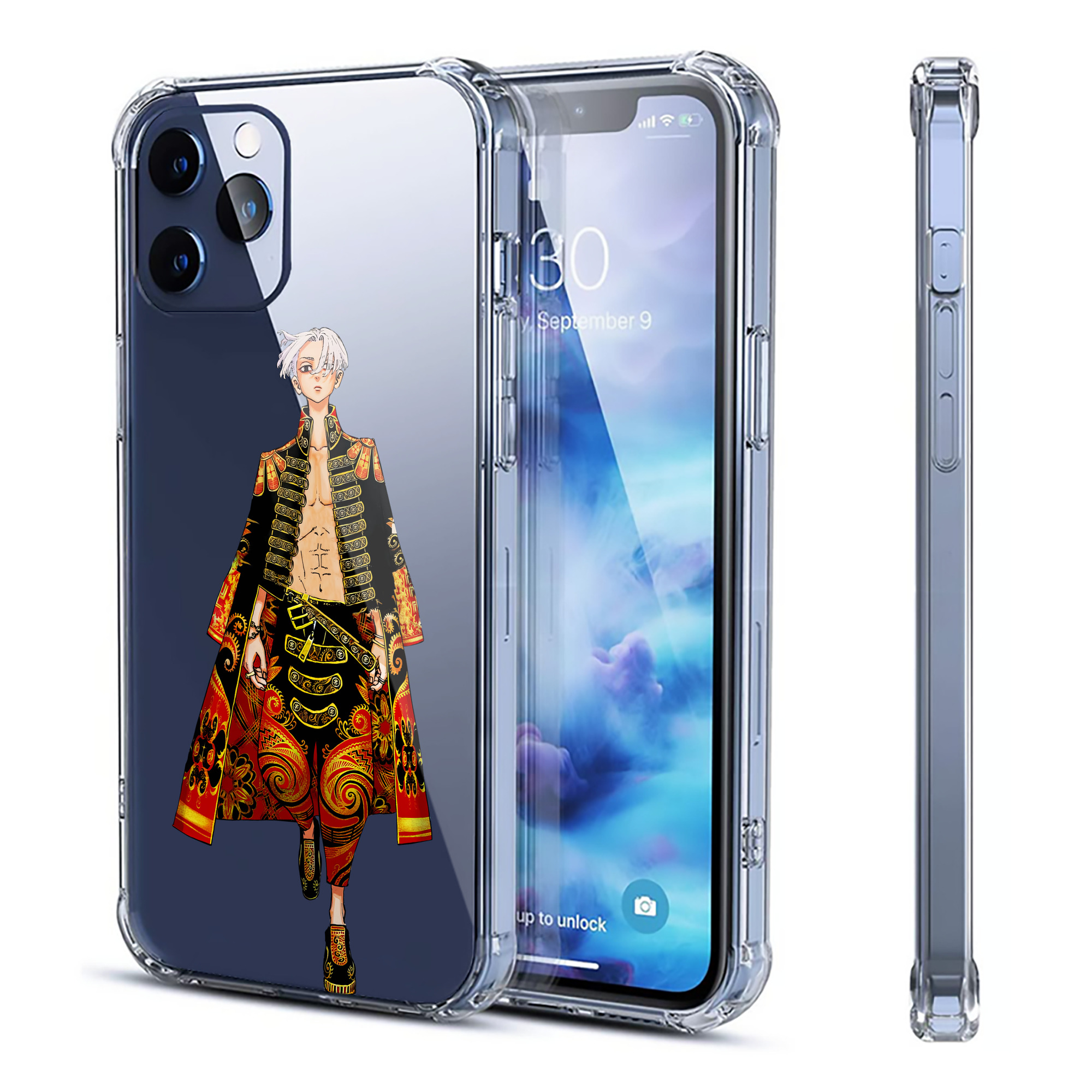 （画像用） 東京リベンジャーズ Tokyo Revengers 【iPhone 12シリーズ対応】透明スマホケース（クリアソフトケース）